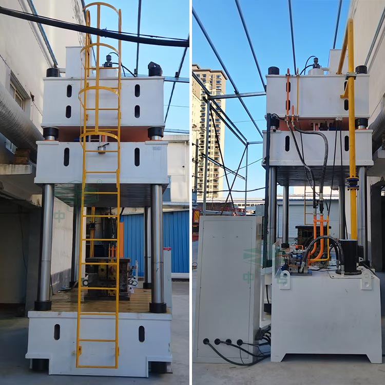 400噸三梁四柱液壓機(jī)安裝完成.jpg 400噸三梁四柱液壓機(jī)安裝完成.jpg